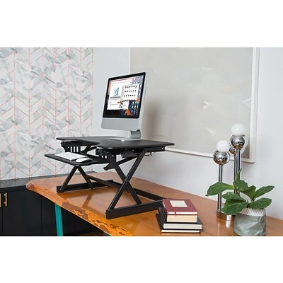 Budget ๐ Sit & Stand Desks Rocelco 32" Ergonomic Adjustable Desk Riser, Black (R EADRB2) ๐ 8 Budget ๐ Sit & Stand Desks Rocelco 32" Ergonomic Adjustable Desk Riser, Black (R EADRB2) ๐ - Image 6