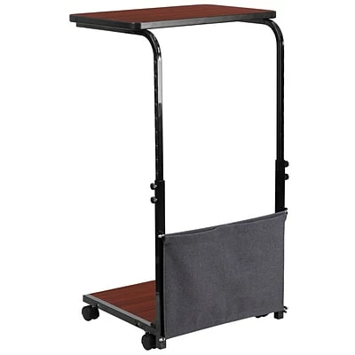 Coupon ๐ Flash Furniture Standing Desks Flash Mobile Sit-Down/Stand-Up Computer Desk W/Removable Pouch, Adjust From 27'' To 46.5'', Mahogany ๐ 7 Coupon ๐ Flash Furniture Standing Desks Flash Mobile Sit-Down/Stand-Up Computer Desk W/Removable Pouch, Adjust From 27'' To 46.5'', Mahogany ๐ - Image 5