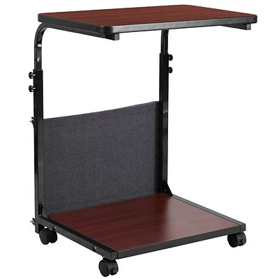 Coupon ๐ Flash Furniture Standing Desks Flash Mobile Sit-Down/Stand-Up Computer Desk W/Removable Pouch, Adjust From 27'' To 46.5'', Mahogany ๐ 8 Coupon ๐ Flash Furniture Standing Desks Flash Mobile Sit-Down/Stand-Up Computer Desk W/Removable Pouch, Adjust From 27'' To 46.5'', Mahogany ๐ - Image 6