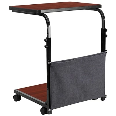 Coupon ๐ Flash Furniture Standing Desks Flash Mobile Sit-Down/Stand-Up Computer Desk W/Removable Pouch, Adjust From 27'' To 46.5'', Mahogany ๐ 9 Coupon ๐ Flash Furniture Standing Desks Flash Mobile Sit-Down/Stand-Up Computer Desk W/Removable Pouch, Adjust From 27'' To 46.5'', Mahogany ๐ - Image 7