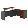 Coupon 😀 Sit & Stand Desks Bush Business Furniture Westfield 60W X 43D Left Hand 3 Position Sit To Stand L Desk W/ File Cabinet, Hansen Cherry (SRC127HCSU) 🎁 -Desk Riser Store unnamed file 516