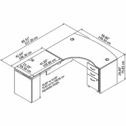 Coupon 😀 Sit & Stand Desks Bush Business Furniture Westfield 60W X 43D Left Hand 3 Position Sit To Stand L Desk W/ File Cabinet, Hansen Cherry (SRC127HCSU) 🎁 -Desk Riser Store unnamed file 520