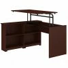 Brand new 🎁 Sit & Stand Desks Bush Furniture Cabot 36"-42"H 3 Position Sit To Stand Corner Bookshelf Desk, Harvest Cherry (WC31416-03) 😉 -Desk Riser Store unnamed file 537