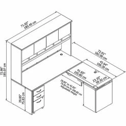 Discount 🎉 Sit & Stand Desks Bush Business Furniture Westfield 72W X 30D 3 Position Sit To Stand L Desk W/ Hutch And File Cabinet, Mocha Cherry (SRC124MRSU) ❤️ -Desk Riser Store unnamed file 573