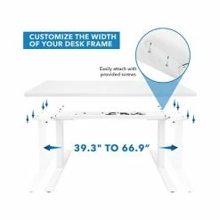 Flash Sale 🔥 Sit & Stand Desks Mount-It! 25"-51"H Adjustable Electric Sit-Stand Desk, White (MI-18067) ✔️ -Desk Riser Store unnamed file 578
