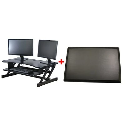 Deals ๐ Sit & Stand Desks Rocelco 37"W Deluxe Adjustable Desk Riser With Energizing Anti-Fatique Mat (R DADRB-MAFM) ๐ฅฐ 3 Deals ๐ Sit & Stand Desks Rocelco 37"W Deluxe Adjustable Desk Riser With Energizing Anti-Fatique Mat (R DADRB-MAFM) ๐ฅฐ