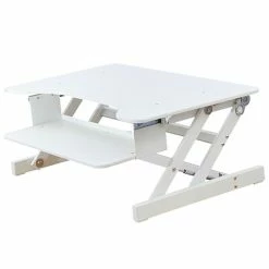 Budget 🌟 Sit & Stand Desks Rocelco 32" Adjustable Desk Riser, White (R ADRW) 🤩