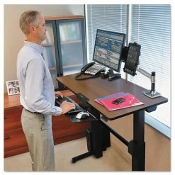 Outlet 👍 Sit & Stand Desks Ergotron WorkFit-D Sit-Stand Desk 48" Adjustable, Metal (24-271-927) 😉 -Desk Riser Store unnamed file 611