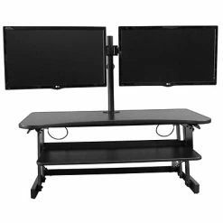 Brand new 👏 Monitor Mounts & Stands Rocelco 37" Deluxe Adjustable Desk Riser With Dual Monitor Desk Mount (R DADRB-DM2) ❤️