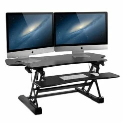New 🧨 Sit & Stand Desks Mount-It! 48" Standing Desk Height Adjustable Riser With Gas Spring Lift, Metal (MI-7925) 🌟 -Desk Riser Store unnamed file 66