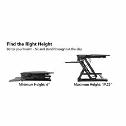 New 🧨 Sit & Stand Desks Mount-It! 48" Standing Desk Height Adjustable Riser With Gas Spring Lift, Metal (MI-7925) 🌟 -Desk Riser Store unnamed file 68