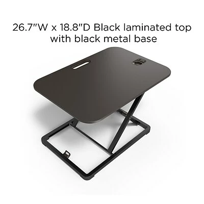Cheapest 😍 Quill Brand Sit & Stand Desks Union & Scale™ FlexFit™ 27" Adjustable Desk Riser, Black (UN45516-CC) 🔥 5 Cheapest 😍 Quill Brand Sit & Stand Desks Union & Scale™ FlexFit™ 27" Adjustable Desk Riser, Black (UN45516-CC) 🔥 - Image 3