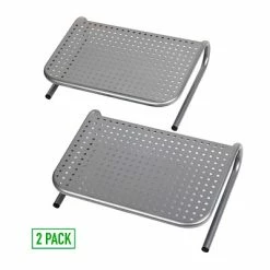 Promo ❤️ Monitor Mounts & Stands Mind Reader Metal Monitor Stand, Monitor Riser For Computer/Laptop/Desk/iMac 2-Pack, Silver (2METMONST-SIL) 🥰 -Desk Riser Store unnamed file 701