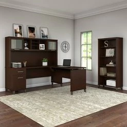 Wholesale 🛒 Sit & Stand Desks Bush Furniture Somerset 72W 3 Position Sit To Stand L Shaped Desk With Hutch And Bookcase, Mocha Cherry (SET017MR) ⭐ -Desk Riser Store unnamed file 726