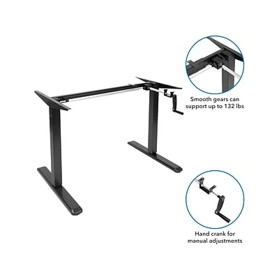 Cheap ๐ Sit & Stand Desks Mount-It! 30"-50"H Adjustable Hand Crank Sit-Stand Desk, White/Black (MI-18069) ๐คฉ 5 Cheap ๐ Sit & Stand Desks Mount-It! 30"-50"H Adjustable Hand Crank Sit-Stand Desk, White/Black (MI-18069) ๐คฉ - Image 3
