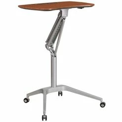 New 😀 Height-Adjustable Tables Flash Furniture 28"W Adjustable Desk, Laminate Wood (NAN-IP-10-GG) 🤩 -Desk Riser Store unnamed file 764