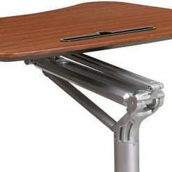 New 😀 Height-Adjustable Tables Flash Furniture 28"W Adjustable Desk, Laminate Wood (NAN-IP-10-GG) 🤩 -Desk Riser Store unnamed file 765