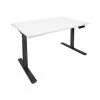 Discount 🌟 Sit & Stand Desks Mount-It! 30"-49"H Adjustable Electric Sit-Stand Desk, White/Black (MI-18063) 🌟