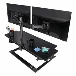 Budget 👏 Sit & Stand Desks 3M™ Precision XL Standing Desk, 42” W, Adjustable Desk Riser With Gel Wrist Rest And Precise™ Mouse Pad, Black (SD70B) ❤️ -Desk Riser Store unnamed file 77