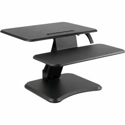 Best deal 🤩 Sit & Stand Desks Mount-It! Adjustable Desk, Black (MI-7957) 👏