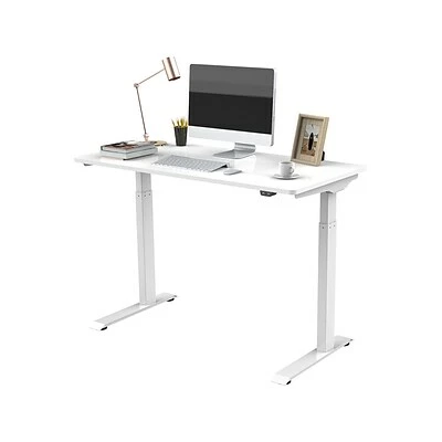 Top 10 ⭐ Sit & Stand Desks FlexiSpot Vici 29"-48" Electric Height Adjustable Desk, White (EC9W) ⌛ 5 Top 10 ⭐ Sit & Stand Desks FlexiSpot Vici 29"-48" Electric Height Adjustable Desk, White (EC9W) ⌛ - Image 3