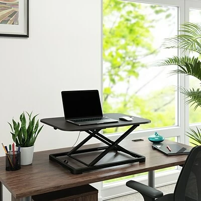 Cheapest 😍 Quill Brand Sit & Stand Desks Union & Scale™ FlexFit™ 27" Adjustable Desk Riser, Black (UN45516-CC) 🔥 6 Cheapest 😍 Quill Brand Sit & Stand Desks Union & Scale™ FlexFit™ 27" Adjustable Desk Riser, Black (UN45516-CC) 🔥 - Image 4