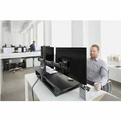 Budget 👏 Sit & Stand Desks 3M™ Precision XL Standing Desk, 42” W, Adjustable Desk Riser With Gel Wrist Rest And Precise™ Mouse Pad, Black (SD70B) ❤️ -Desk Riser Store unnamed file 81