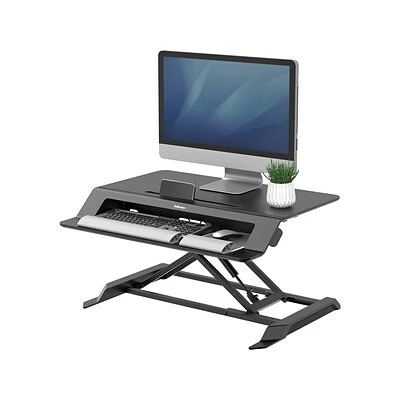 Hot Sale ✨ Height-Adjustable Tables Fellowes Lotus LT 4"-16" Standing Desk Converter, Black (8215001) ⌛ 7 Hot Sale ✨ Height-Adjustable Tables Fellowes Lotus LT 4"-16" Standing Desk Converter, Black (8215001) ⌛ - Image 5