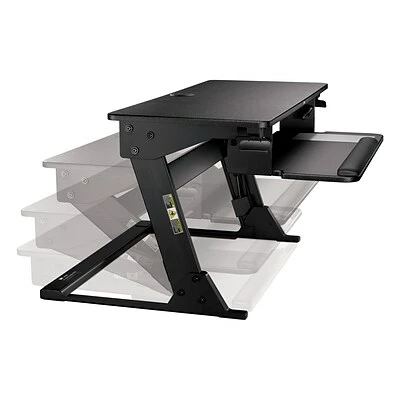 Flash Sale ✨ Sit & Stand Desks 3M™ Precision Standing Desk, 35"W Adjustable Desk Riser With Gel Wrist Rest And Precise™ Mouse Pad, Black (SD60B) ✨ 6 Flash Sale ✨ Sit & Stand Desks 3M™ Precision Standing Desk, 35"W Adjustable Desk Riser With Gel Wrist Rest And Precise™ Mouse Pad, Black (SD60B) ✨ - Image 4