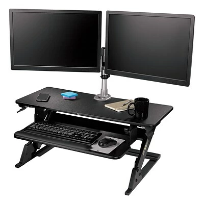 Flash Sale ✨ Sit & Stand Desks 3M™ Precision Standing Desk, 35"W Adjustable Desk Riser With Gel Wrist Rest And Precise™ Mouse Pad, Black (SD60B) ✨ 8 Flash Sale ✨ Sit & Stand Desks 3M™ Precision Standing Desk, 35"W Adjustable Desk Riser With Gel Wrist Rest And Precise™ Mouse Pad, Black (SD60B) ✨ - Image 6