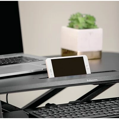 Discount ⌛ Height-Adjustable Tables Fellowes Corsivo 5"-16" Standing Desk Converter, Black (8091001) ✨ 6 Discount ⌛ Height-Adjustable Tables Fellowes Corsivo 5"-16" Standing Desk Converter, Black (8091001) ✨ - Image 4