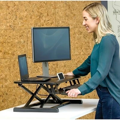 Discount ⌛ Height-Adjustable Tables Fellowes Corsivo 5"-16" Standing Desk Converter, Black (8091001) ✨ 7 Discount ⌛ Height-Adjustable Tables Fellowes Corsivo 5"-16" Standing Desk Converter, Black (8091001) ✨ - Image 5