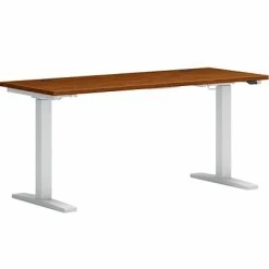 Promo 🔔 Sit & Stand Desks HON Mod 26"-44"H Adjustable Standing Desk, Russet Cherry/Silver (HLPLRW6030CONHATRC1) ❤️