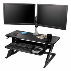 Budget 😀 Sit & Stand Desks 3M™ Precision Standing Desk, 35"W Adjustable Desk Riser With Gel Wrist Rest And Precise™ Mouse Pad, Black (SD60B7) ✔️ -Desk Riser Store unnamed file 95