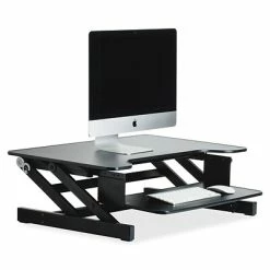 Budget 🌟 Monitor Mounts & Stands Lorell Monitor Riser - 16" Height X 32" Width X 21.5" Depth - Desktop - Black 🔥