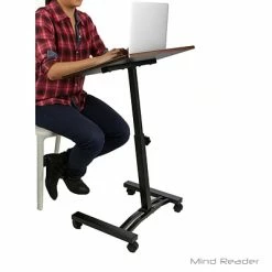 Best reviews of 😉 EMS Sit & Stand Desks Mind Reader LTCART-BLK Adjustable Standing And Sitting Laptop Cart, Black 😉 -Desk Riser Store unnamed file 977